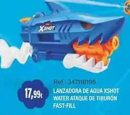 Juguetilandia Xshot lanzadora de agua xshot water ataque de tiburón fast-fill oferta