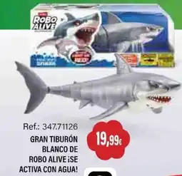 Juguetilandia Robo Alive gran tiburón blanco de robo alive oferta