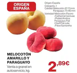 Supercor Melocotón amarillo y paraguayo oferta