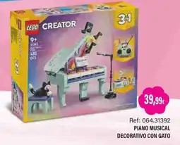 Juguetilandia lego creator piano musical decorativo con gato oferta