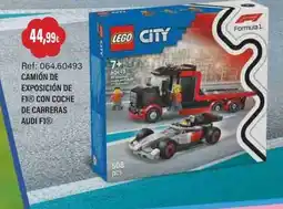 Juguetilandia lego city camión de exposición de fi® con coche de carreras audi f1® oferta