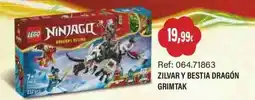 Juguetilandia lego ninjago zilvar y bestia dragón grimtak oferta