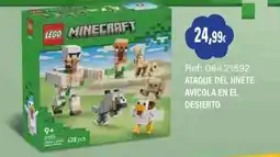 Juguetilandia lego minecraft ataque del jinete avícola en el desierto oferta