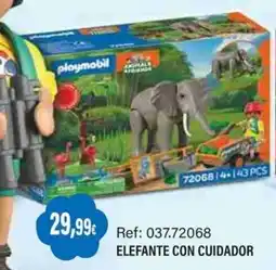 Juguetilandia Playmobil elefante con cuidador oferta