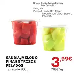 Supercor Sandía, melón o piña en trozos oferta