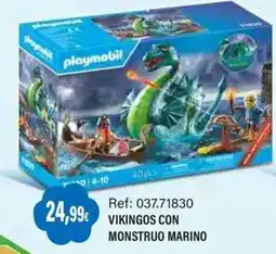 Juguetilandia Playmobil vikingos con monstruo marino oferta