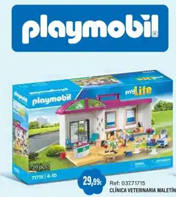 Juguetilandia playmobil clínica veterinaria maletín oferta