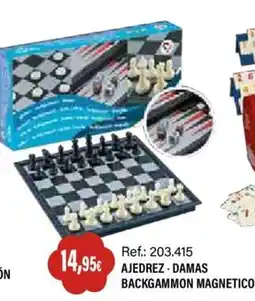 Juguetilandia Ajedrez - Damas Backgammon Magnetico oferta