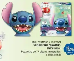 Juguetilandia Stitch 3d puzzleball con orejas oferta