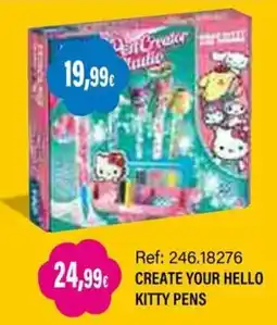 Juguetilandia Hello Kitty create your pens oferta