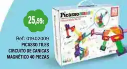 Juguetilandia Picasso tiles circuito de canicas magnético 40 piezas oferta