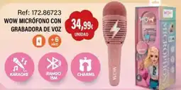 Juguetilandia Wow micrófono con grabadora de voz oferta