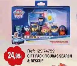 Juguetilandia Paw Patrol gift pack figuritas search & rescue oferta