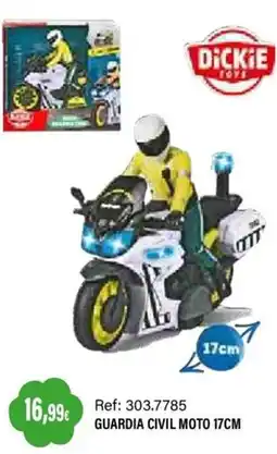 Juguetilandia Dickie Toys guardia civil moto 17cm oferta