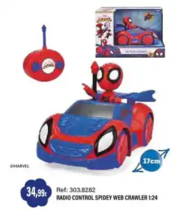 Juguetilandia Marvel radio control spidey web crawler 1:24 oferta