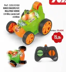 Juguetilandia Ninco Racers R/C Rolltrex Verde 2.4 Ghz, Luces Led oferta