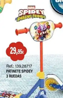 Juguetilandia spidey patinete 3 ruedas oferta