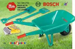 Juguetilandia Bosch set de jardinería con carretilla oferta