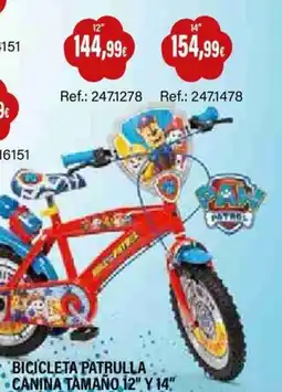 Juguetilandia Patrulla Canina bicicleta oferta