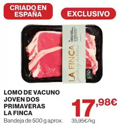 Supercor LA FINCA Lomo de vacuno joven dos primaveras oferta