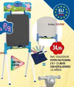 Juguetilandia Peppa Pig pizarra 2 x 1 - 2 lados con rotuladores oferta