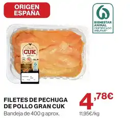 Supercor CUK Filetes de pechuga de pollo gran oferta