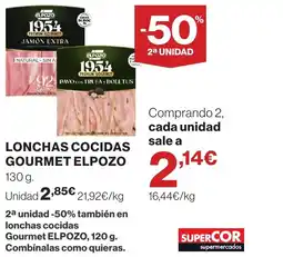 Supercor ELPOZO Lonchas cocidas gourmet oferta