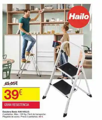 Escalera Basic K40 Hailo