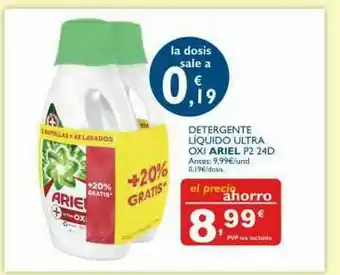 Cash Ecofamilia Detergente Líquido Ultra Oxi Ariel oferta