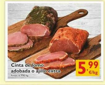 Cash Ecofamilia Cinta De Lomo Adobada O Ajillo Extra oferta