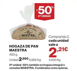 Supercor Hogaza de pan maestra oferta