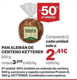 Supercor KETTERER Pan alemán de centeno oferta