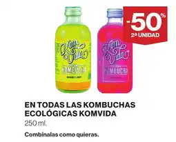 Supercor KOMVIDA En todas las kombuchas ecológicas oferta