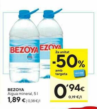 Caprabo Bezoya Aigua Mineral oferta
