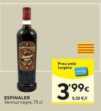 Caprabo Espinaler Vermut Negre oferta