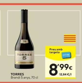 Caprabo Torres Brandi 5 Anys oferta