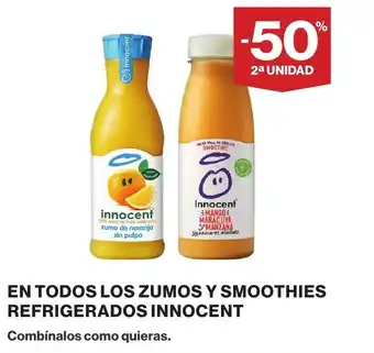 Supercor INNOCENT En todos los zumos y smoothies refrigerados oferta