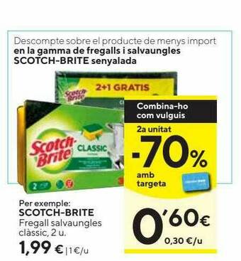 Caprabo Scotch-brite Fregall Salvaungles Clàssic oferta