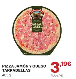 Supercor TARRADELLAS Pizza jamón y queso oferta