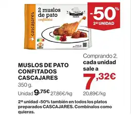 Supercor CASCAJARES Muslos de pato confitados oferta
