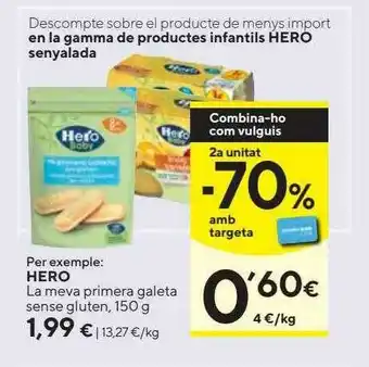 Caprabo Hero La Meva Primera Galeta Sense Gluten oferta