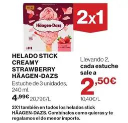Supercor HÄAGEN-DAZS Helado stick creamy strawberry oferta