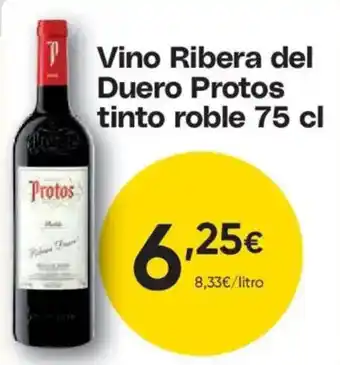 Protos vino ribera del duero tinto roble