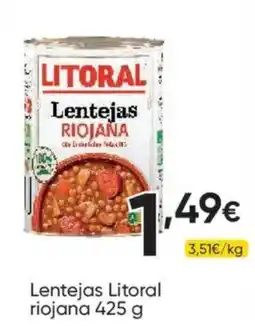 FROIZ Litoral lentejas riojana oferta
