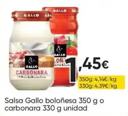 FROIZ Gallo salsa boloñesa o carbonara oferta