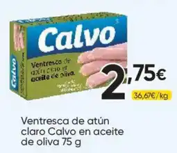 FROIZ Calvo ventresca de atún claro en aceite de oliva oferta