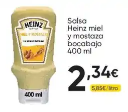 FROIZ Heinz salsa miel y mostaza bocabajo oferta