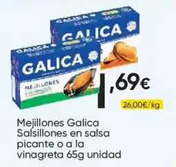 FROIZ Galica mejillones salsillones en salsa picante o a la vinagreta oferta