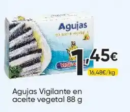 FROIZ Agujas Vigilante en aceite vegetal oferta