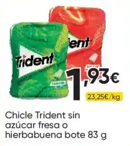 FROIZ Trident chicle sin azúcar fresa o hierbabuena oferta